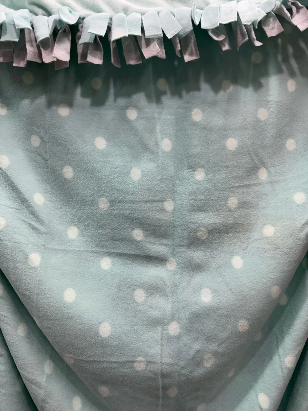 Baby Elephant Tie-Knot Fleece Throw Blanket - Mint Gray Yellow
